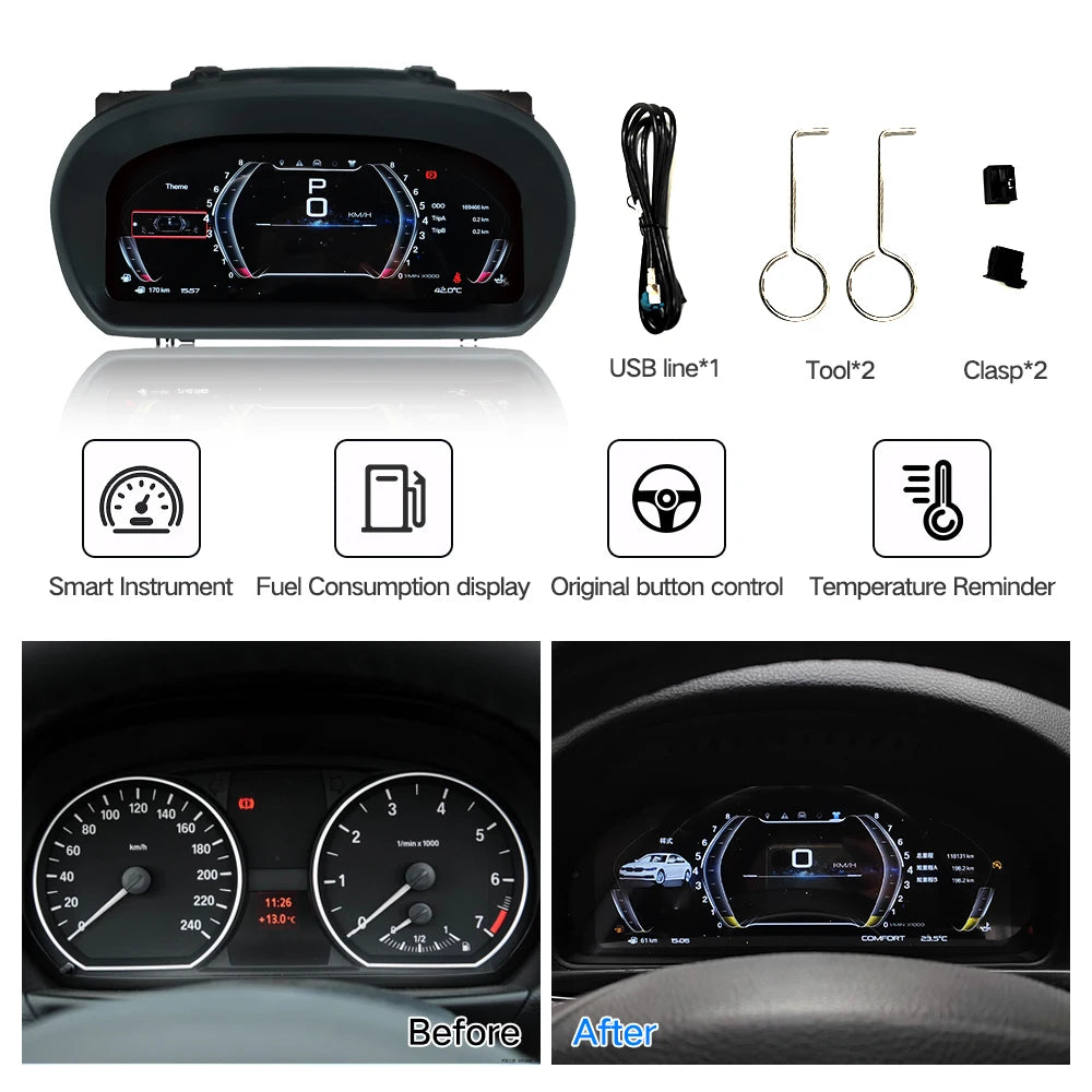 BMW 1 Series 2003-2013 E87 10.25 ''LCD Digital Dashboard