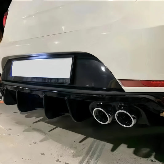 Seat Ibiza FR MK4 6J, 2008-2017 Gloss Black Rear Bumper Lip Diffuser