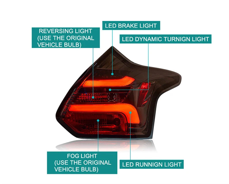 Ford Focus 2012-2014 LED Rear Lights