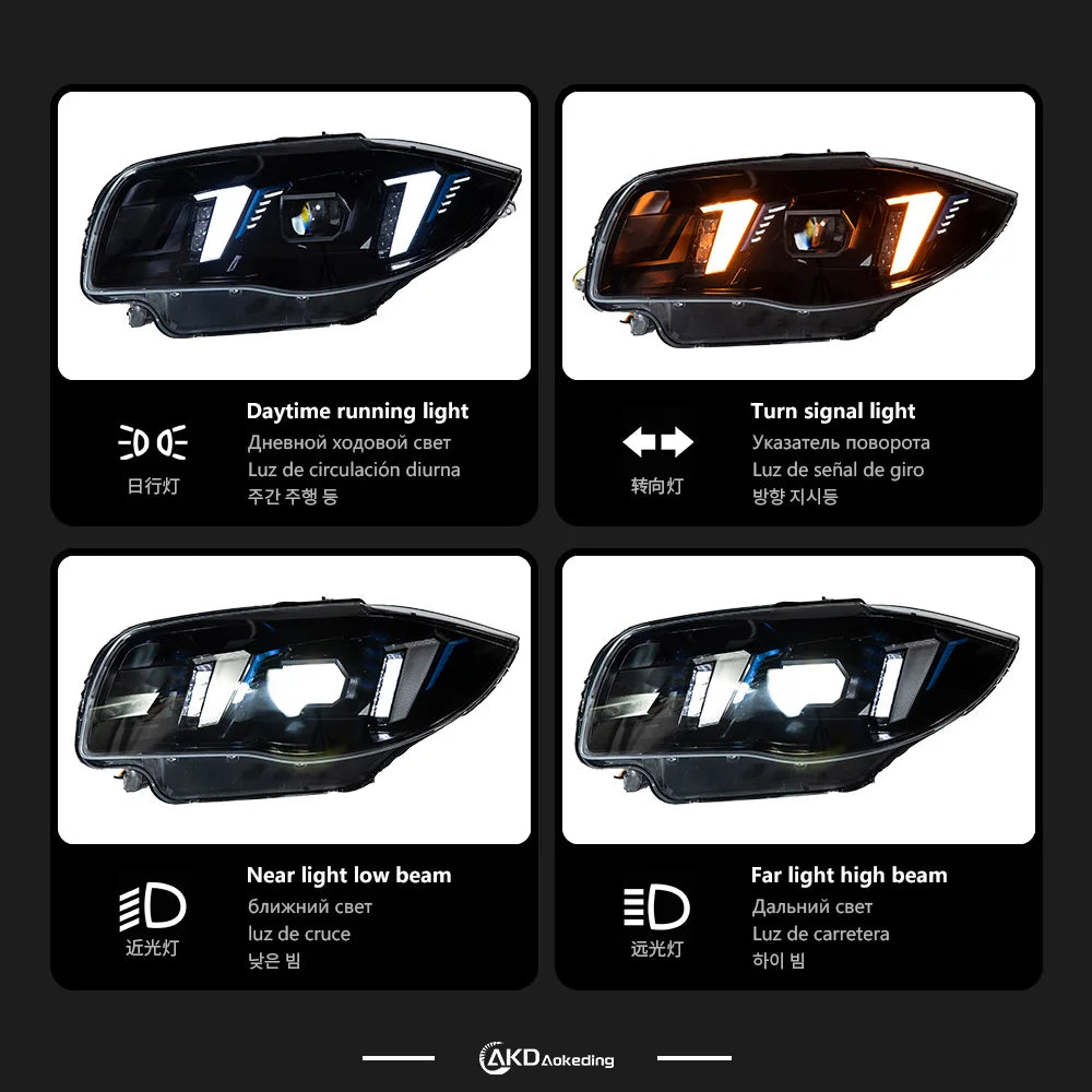 BMW 1 Series 2004-2013 E87 LED Headlight Upgrade
