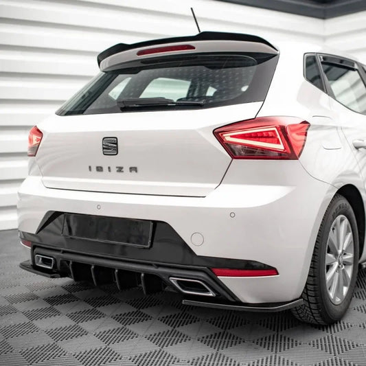 Seat Ibiza MK5 (2017-2021) - MAXTON Style Rear Diffuser + Side Fins