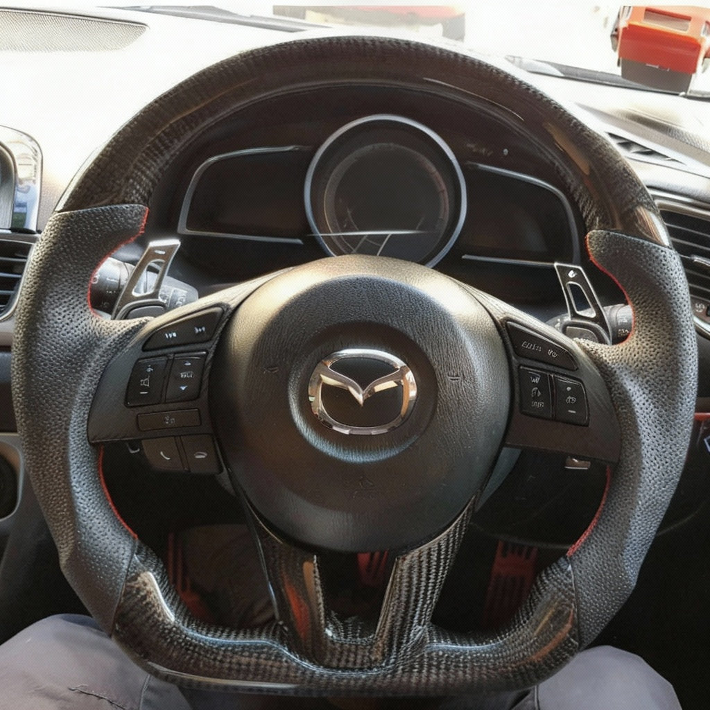 Mazda 6 2014-2017 Custom Carbon Fibre Steering Wheel