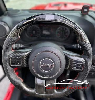 Jeep Wrangler Custom Carbon Fibre Steering Wheel