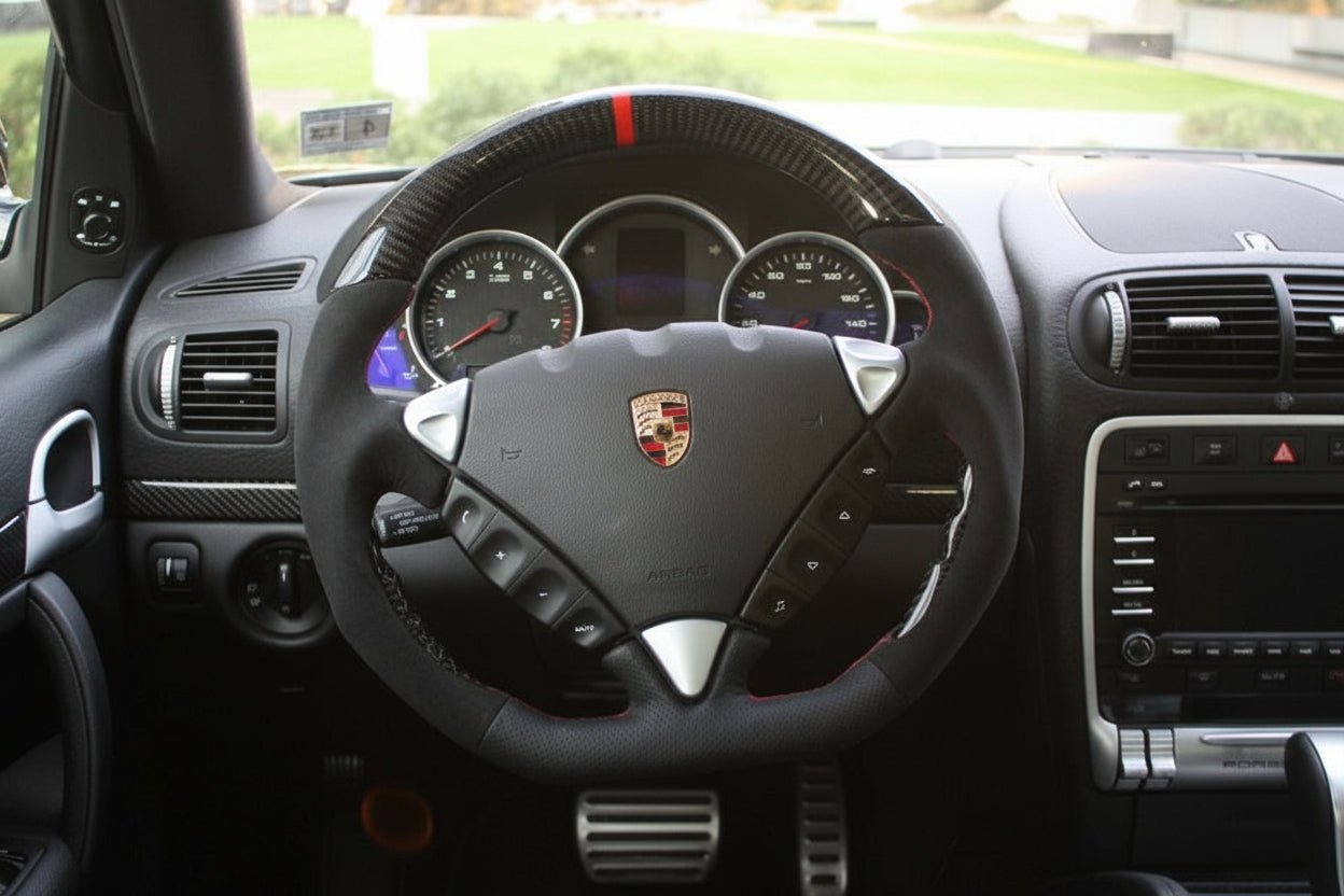 Porsche Cayenne Turbo GTS Custom Carbon Fibre Steering Wheel - Fast Life Customs