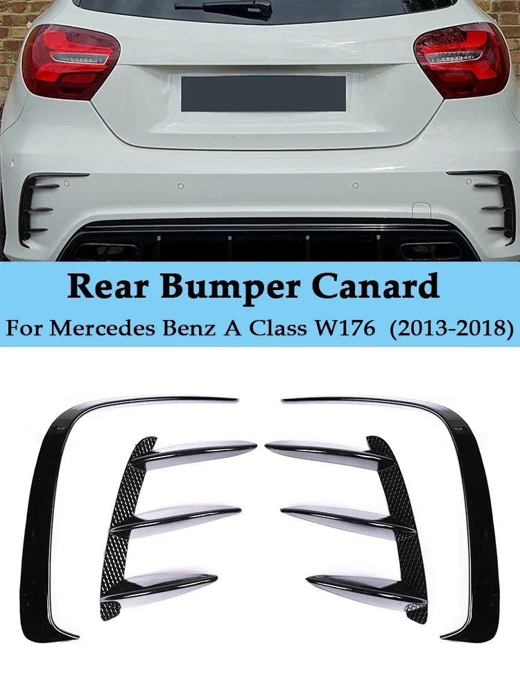 Rear Bumper Canards For Mercedes Benz A - Class W176 2013 - 2018 - Fast Life Customs