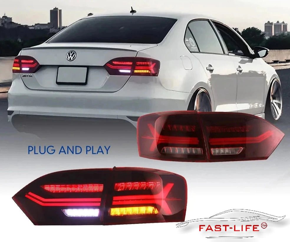 Volkswagen Jetta MK6 2012 - 2014 LED Rear Light Upgrade - Fast Life Customs