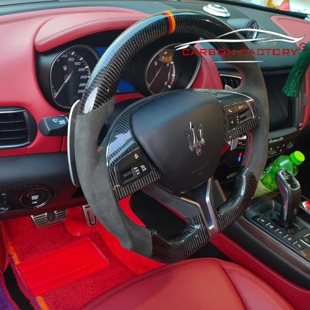 Maserati Custom Carbon Fibre Steering Wheel