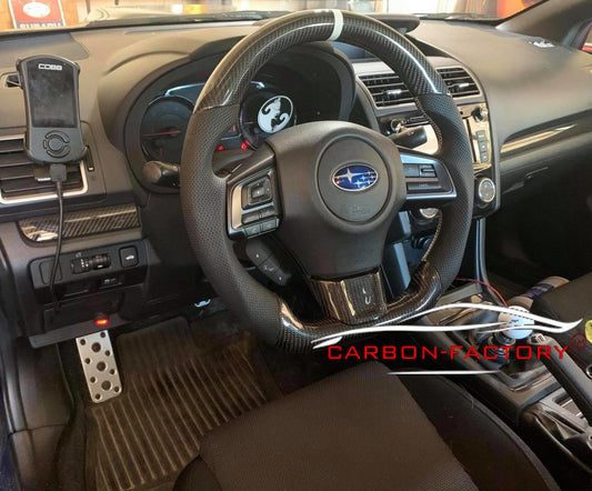 Subaru STI Custom Carbon Fibre Steering Wheel