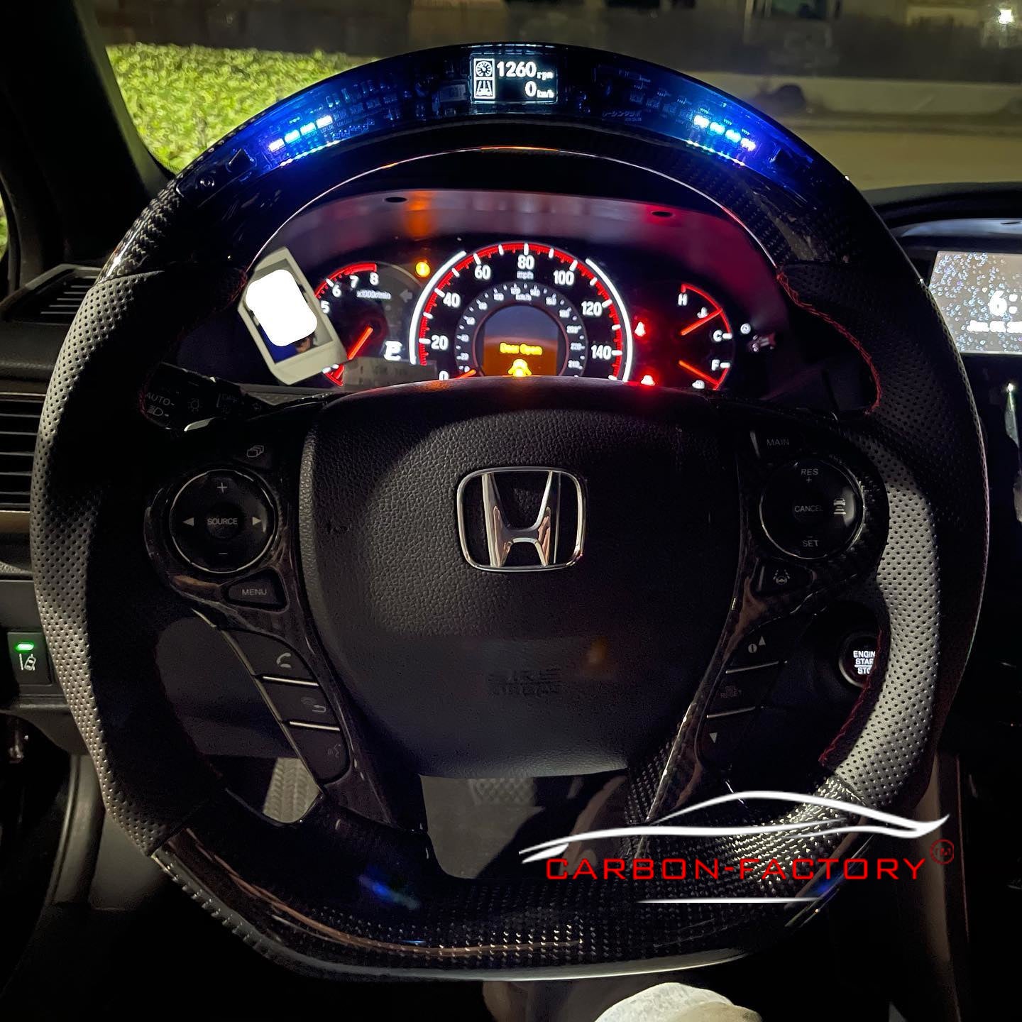 Honda Civic 9th Gen Custom Carbon Fibre Steering Wheel