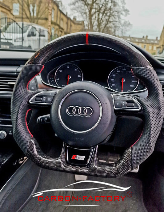 Audi A3 A4 A5 2013-2016 Custom Carbon Fibre Steering Wheel