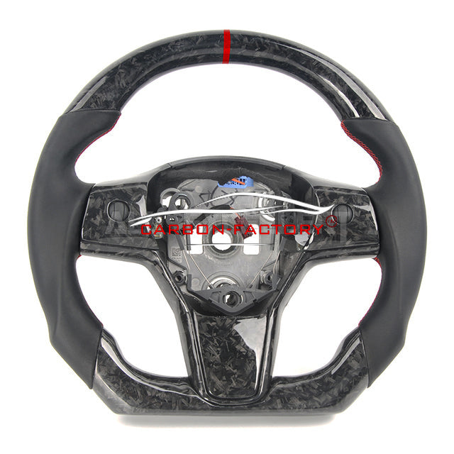 Tesla Model 3 2017-2021 Custom Carbon Fibre Steering Wheel