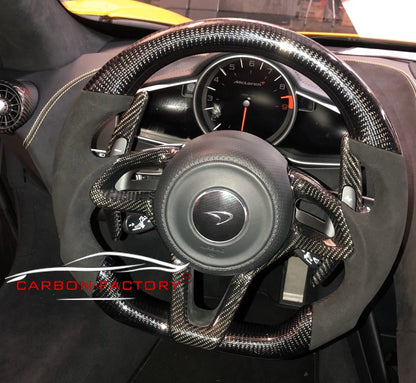 McLaren Custom Carbon Fibre Steering Wheel