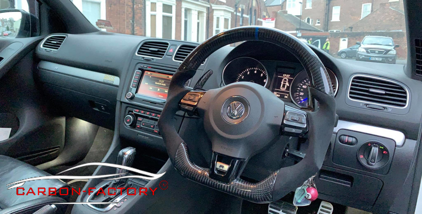 Volkswagen Golf Mk6 + More Custom Carbon Fibre Steering Wheel