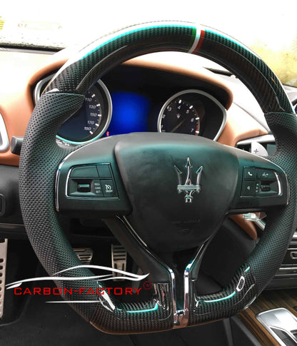 Maserati Custom Carbon Fibre Steering Wheel