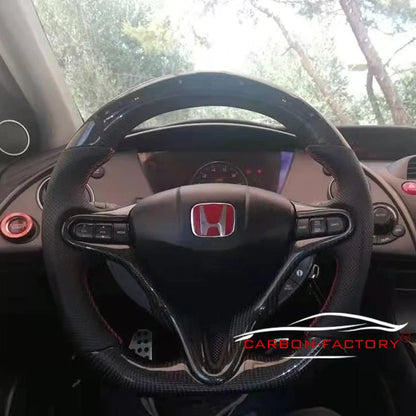 Honda Civic 8th Gen Custom Carbon Fibre Steering Wheel