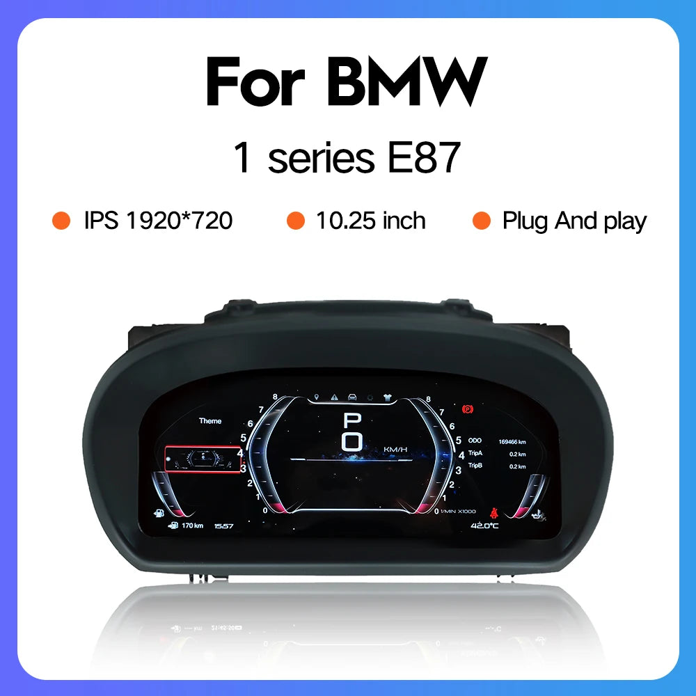 BMW 1 Series 2003-2013 E87 10.25 ''LCD Digital Dashboard 1