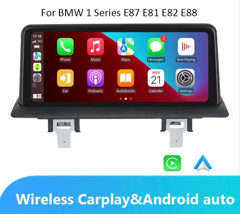 Apple CarPlay Screen 10.25" For BMW 1 Series E81 E82 E87 E88