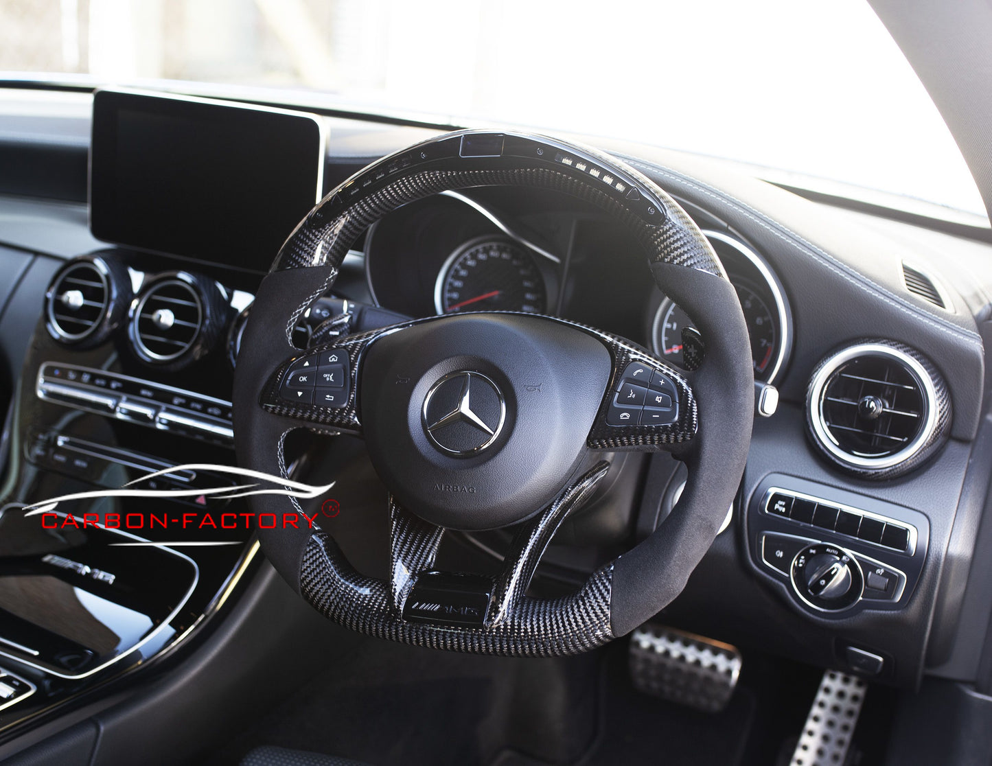 Mercedes A-Class W205 Custom Carbon Fibre Steering Wheel