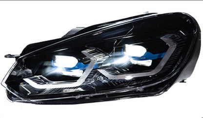 Volkswagen Golf 2009-2012 BMW Style LED Headlight Upgrade Dual Colour