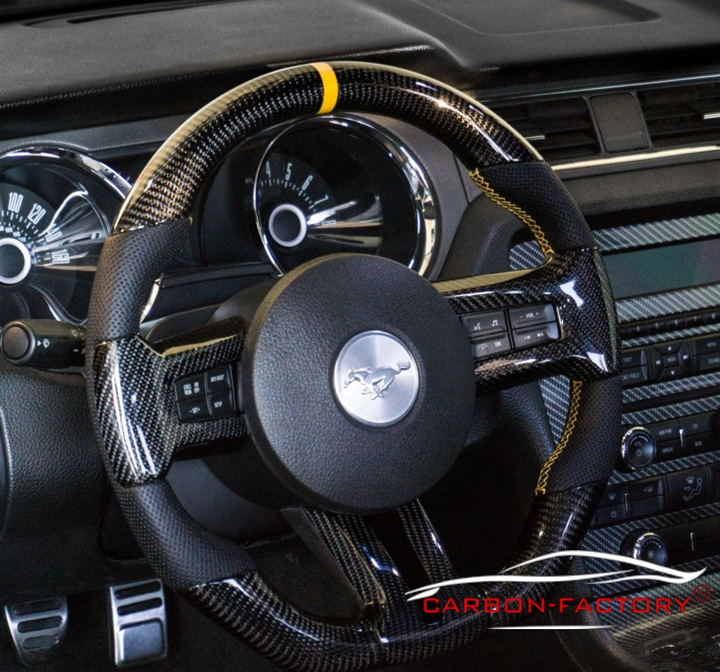 Ford Mustang Custom Carbon Fibre Steering Wheel