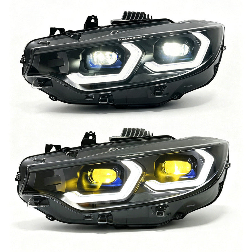 BMW 4-Series 2013-2020 LED Headlights with Dual Colour DRLs
