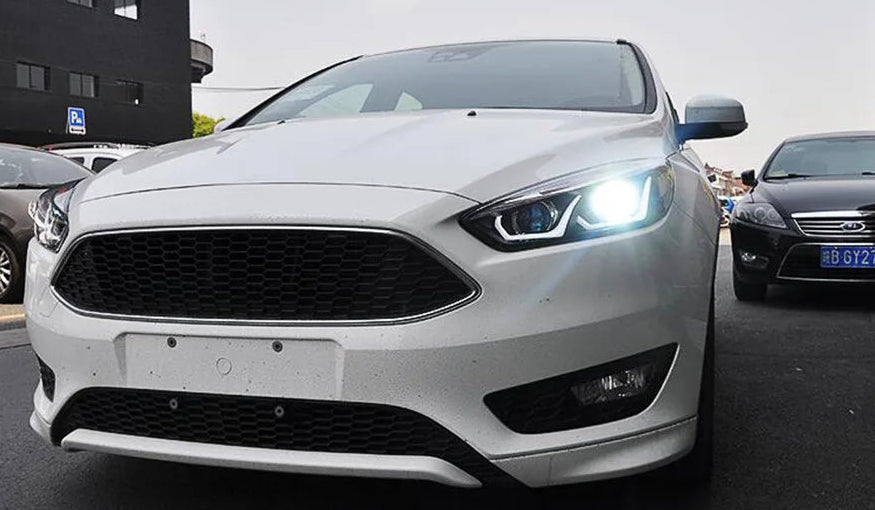 Fast Life Customs Ford Focus 2015-2018 LED Headlight Upgrade Installed