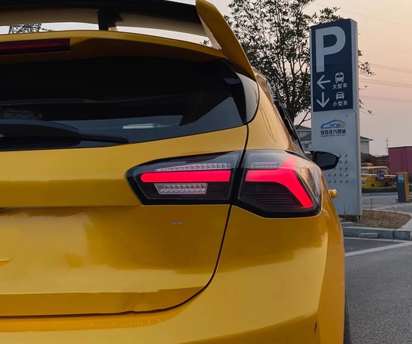Ford Focus 2019-2022 LED Rear Light Close Up