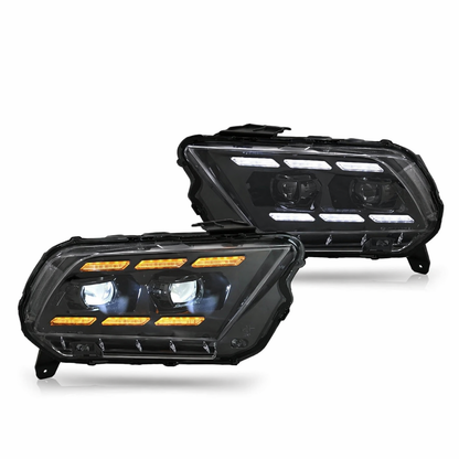 Ford Mustang Projector Headlights upgrade For 2013 2014 Fast life customs 
