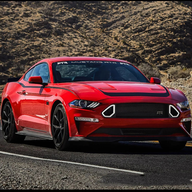 Ford Mustang 2015-2018 LED Headlight Upgrade Installed