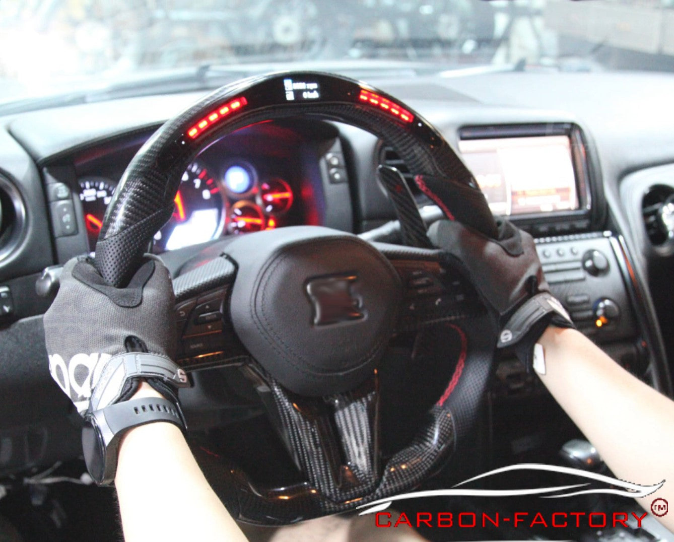 Nissan GT-R 35 Custom Carbon Steering Wheel