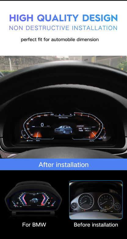 BMW 4 Series 2013-2020 M4/F32/F33/F36 Digital Cluster 12.3" LCD