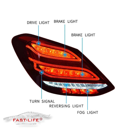 Mercedes-Benz C-Class W205 2014-2018 LED Rear Light Upgrade