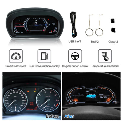 BMW 3 Series 2005-2012 E90 E91 E92 E93 10.25" LCD Digital Dashboard with Carplay customs