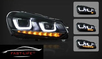 Volkswagen Golf MK6 2008-2013 MK7 Golf R Style Headlight Upgrade