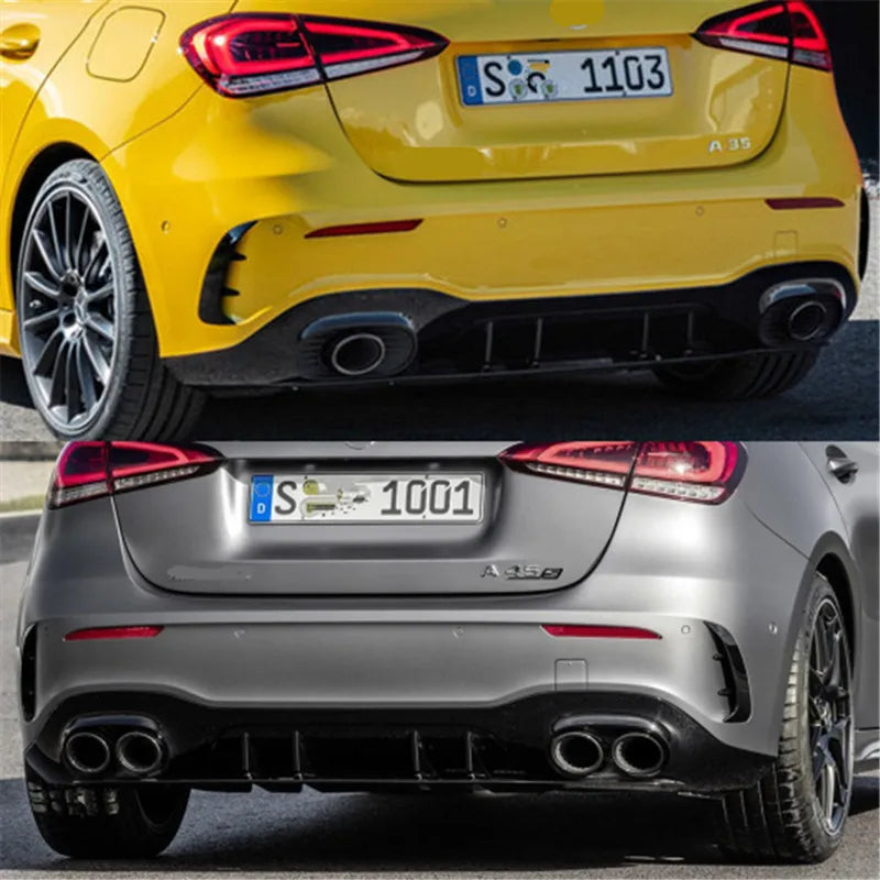 Rear Bumper Canards For Mercedes Benz A-Class W177 2019+