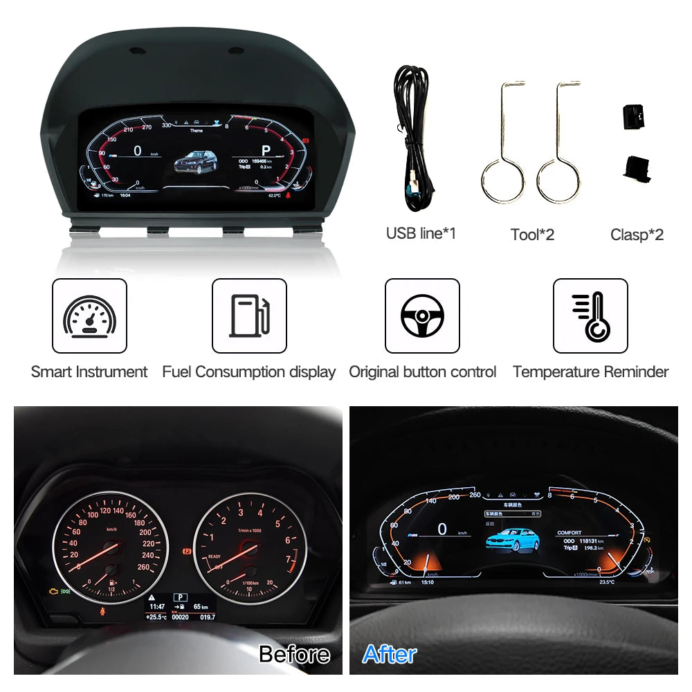  BMW 2 Series 2013-2016 10.25'' LCD Digital Dashboard   FASTLIFE
