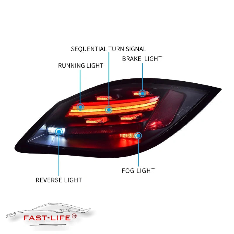 Porsche Cayman & Boxster 2009-2012 LED Rear Light Upgrade