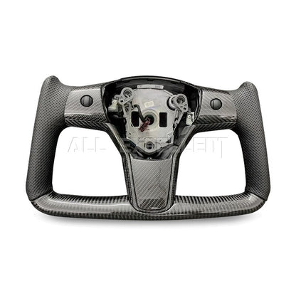 Tesla Model 3/Model Y 2017-2021 Custom Carbon Fibre Yoke Steering Wheel