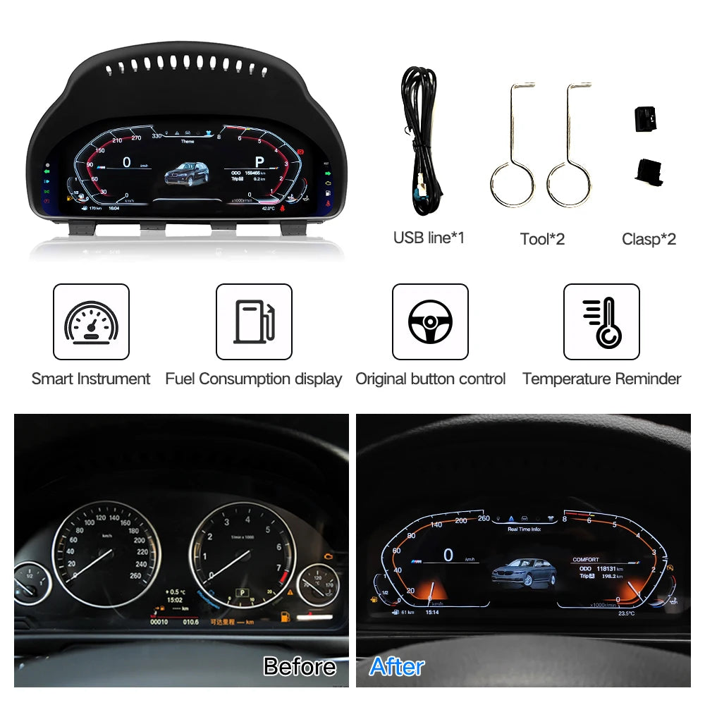BMW X3  2011-2017 F25 12.3" LCD Digital Instrument Cluster