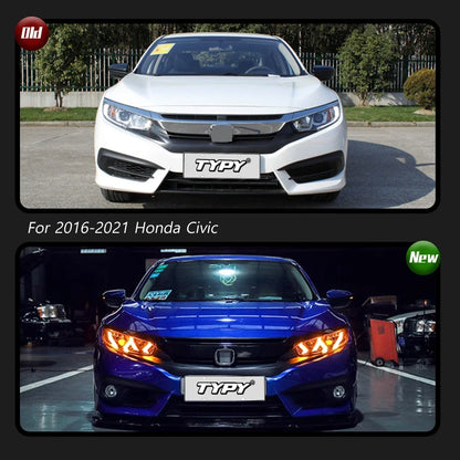 Honda Civic 10th Headlights 2016-2021