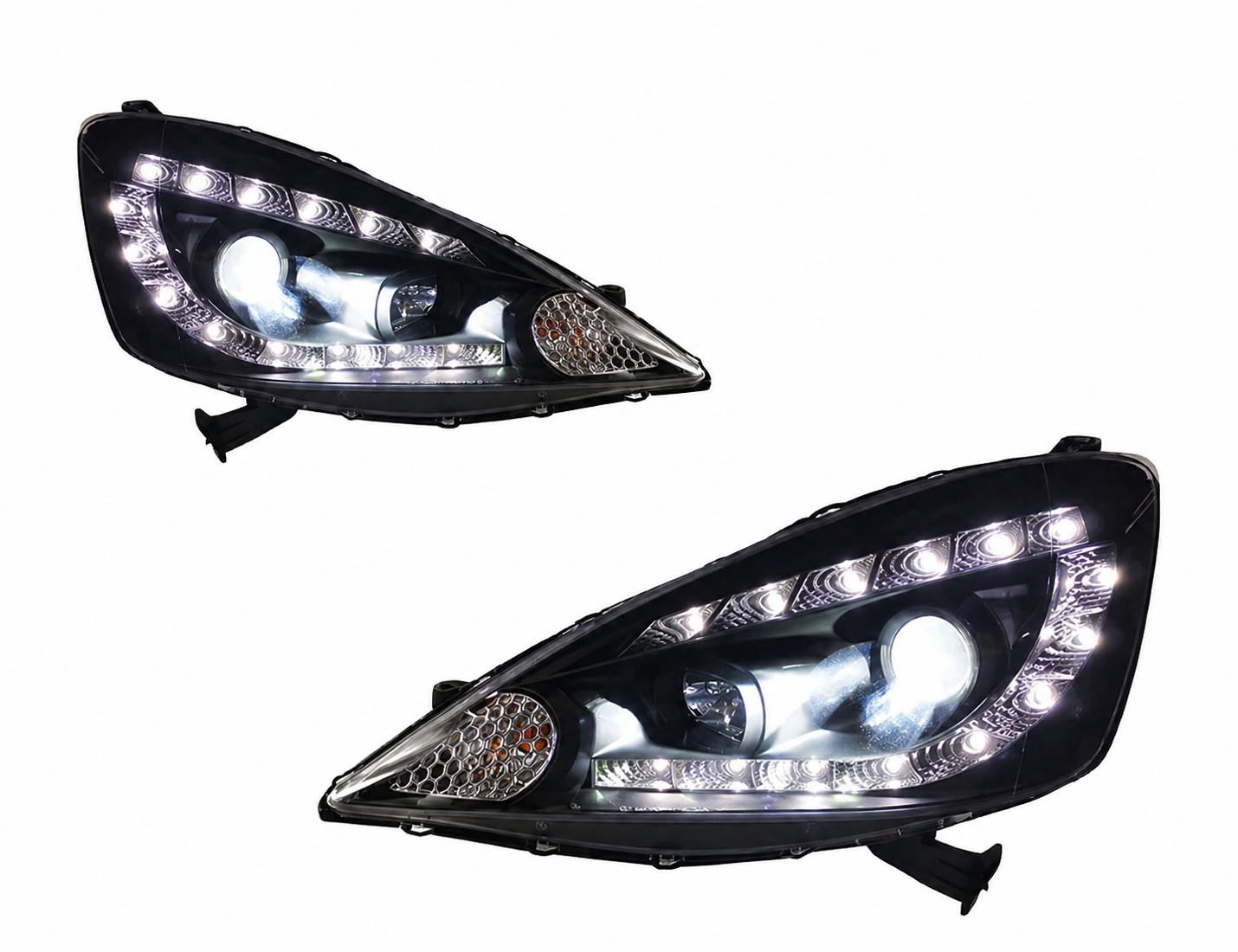 Honda Jazz 2008-2010 headlight upgrade 