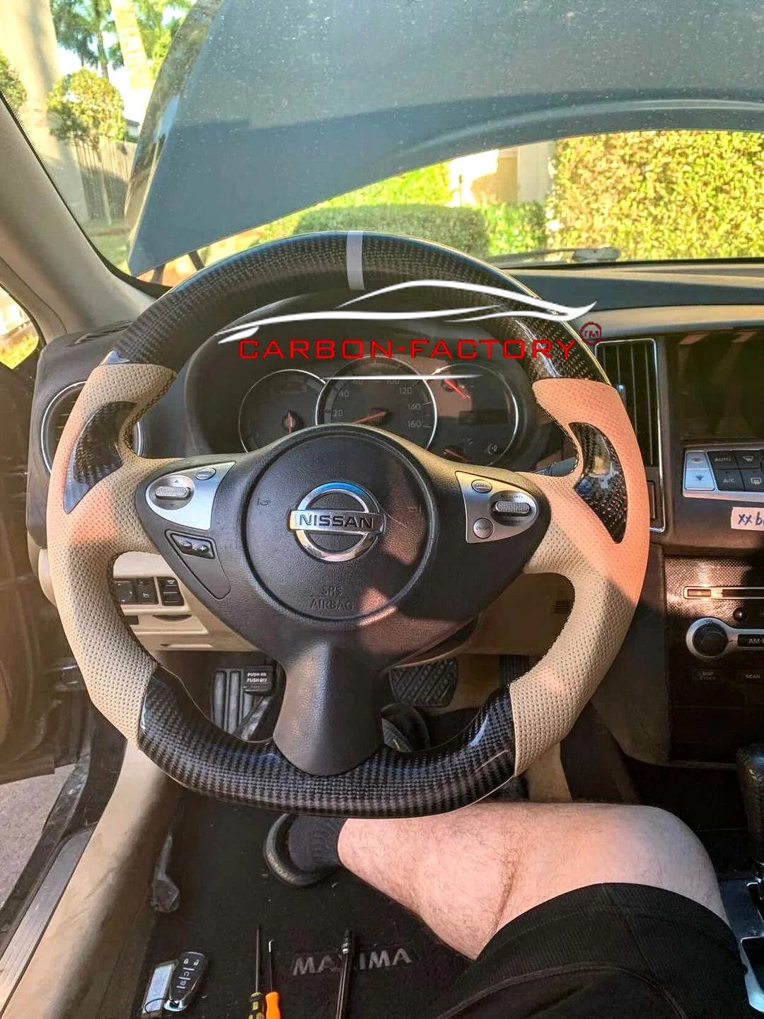 Nissan 370Z Custom Carbon Fibre Steering Wheel