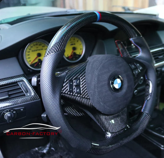 BMW E60 M5 + 6 Series Custom Carbon Fibre Steering Wheel