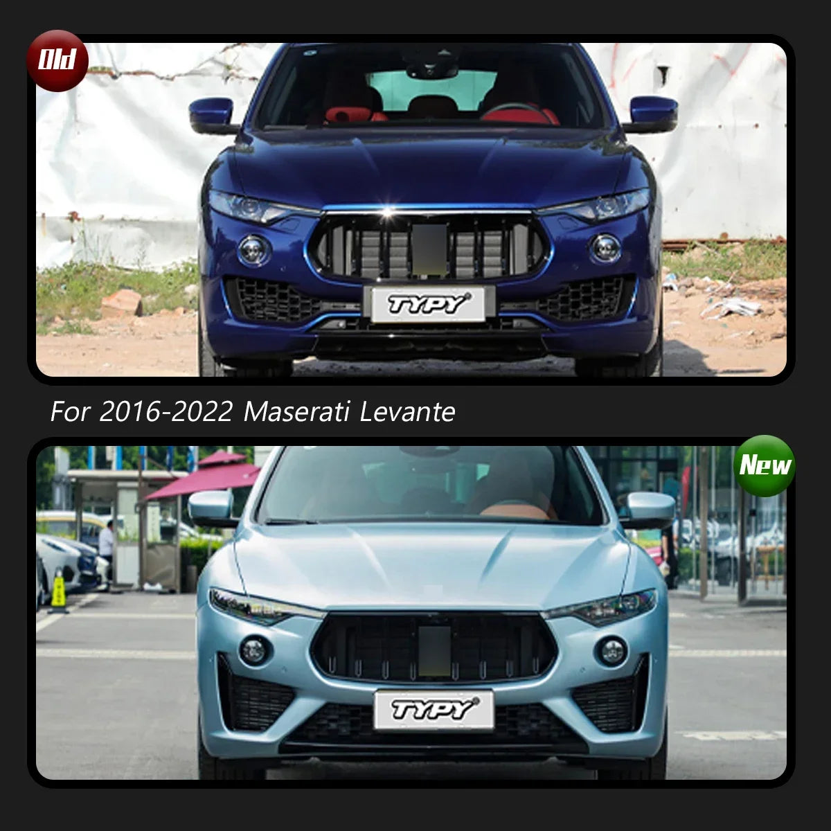 Before and After Fast Life Customs Maserati Levante 2016-2022 LED Headlight Upgrade 