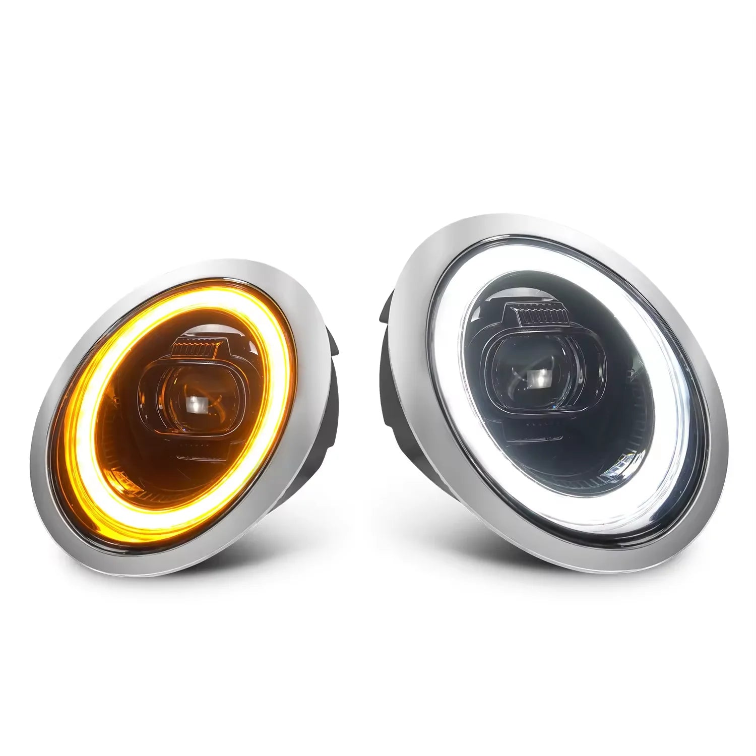 Mini Cooper 2001-2007 LED Headlight Upgrade on white background