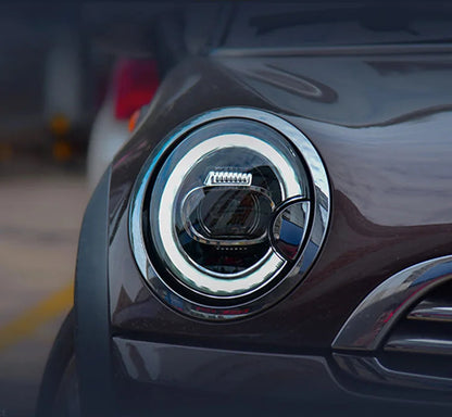 Fast Life LED Headlight Upgrade installed on this Mini Cooper