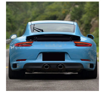 Blue Porsche 991.1 showcasing Fast Life Customs LED Rear Light Upgrade