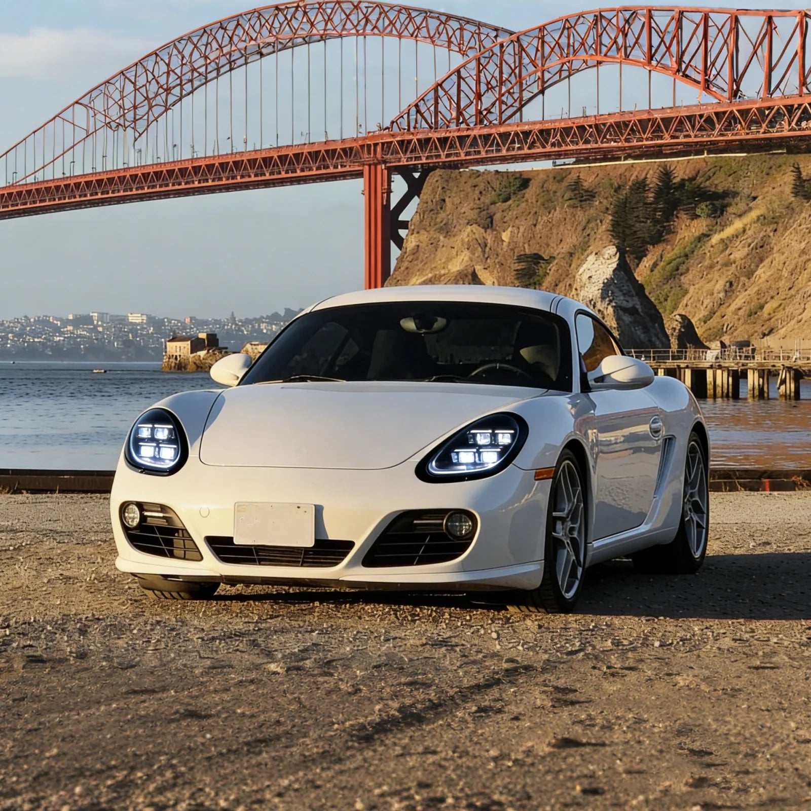 White Porsche Cayman Showcasing Fast Life Custom's AWESOME LED Light Upgrade