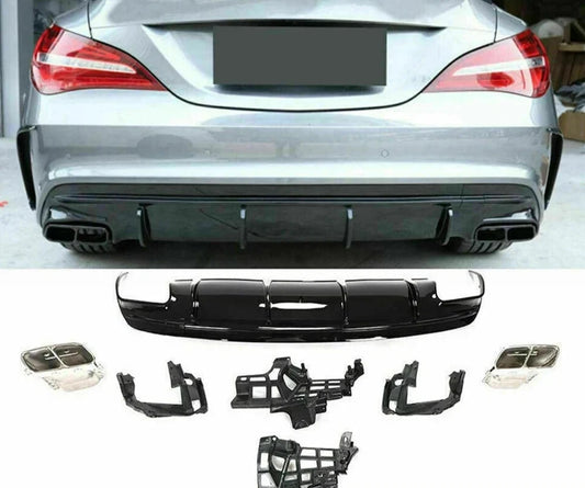 CLA45 Style Rear Diffuser for Mercedes-Benz CLA 2013-2019