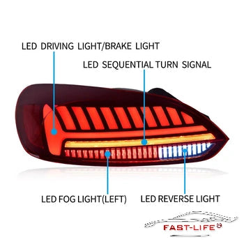 Volkswagen Scirocco 2008-2014 LED Rear Light Upgrade